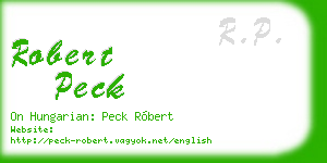 robert peck business card